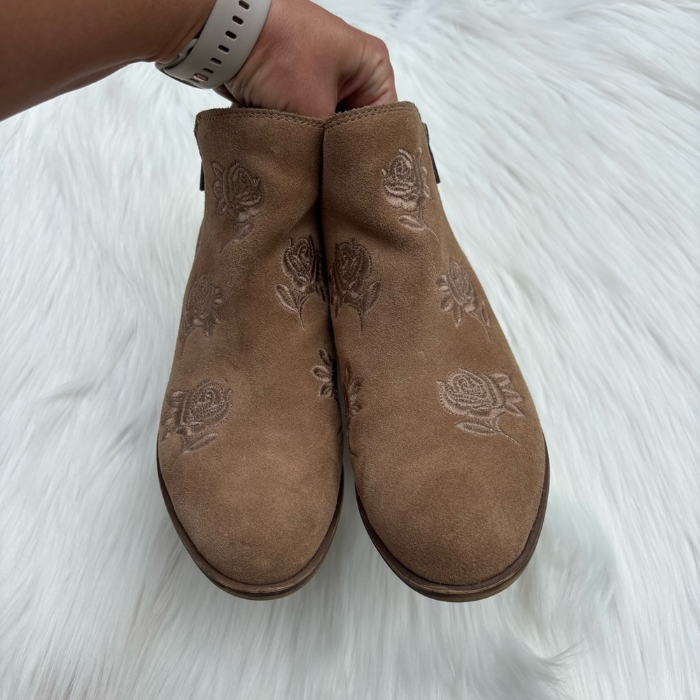 Lucky Brand Embroidered Ankle Boots - Picture 2 of 5
